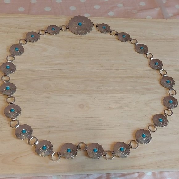 unbranded Accessories - Scalloped Concho Metal Belt Approximately 36" Long